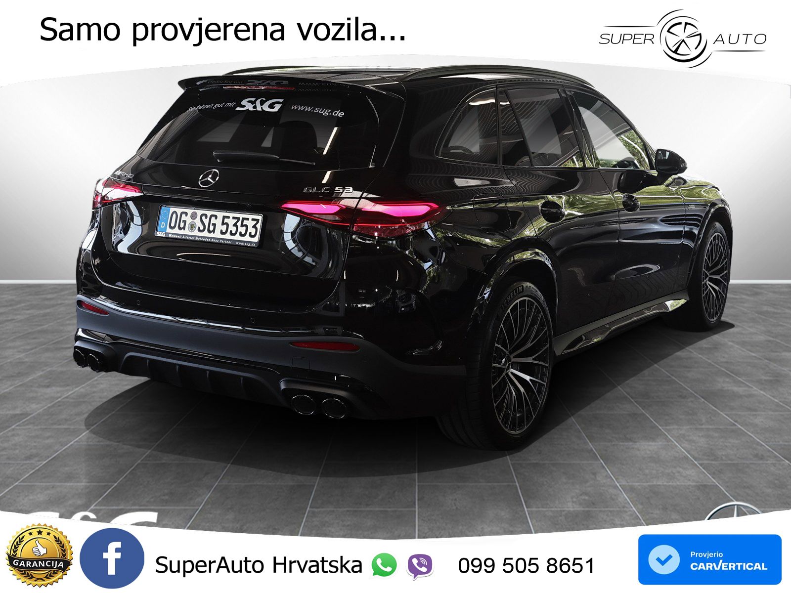 Mercedes AMG GLC 53 (449 KS) 4MATIC+ AMG SPEEDSHIFT TCT 9G ACC+GR SJED+360+PANO