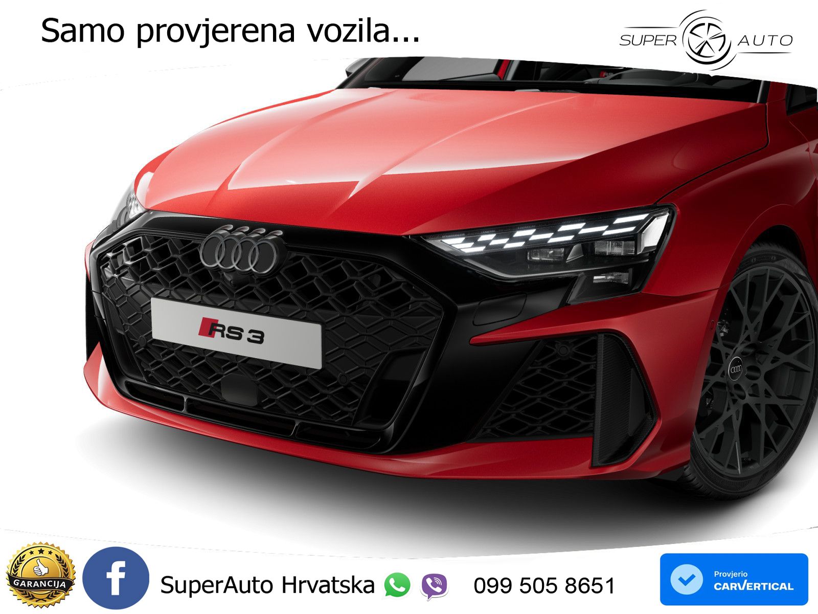 Audi RS3 Sedan 2.5 TFSI (400 KS) quattro S tronic MATRIX+GR SJED+KAM