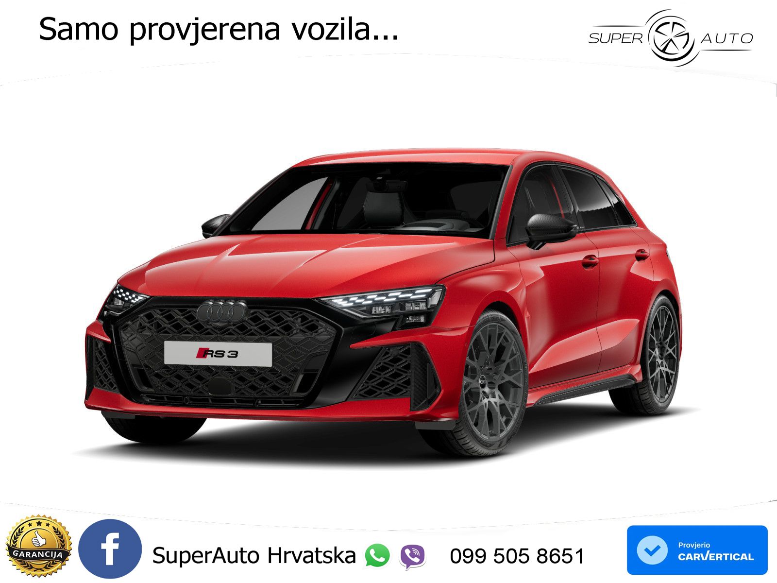 Audi RS3 Sedan 2.5 TFSI (400 KS) quattro S tronic MATRIX+GR SJED+KAM