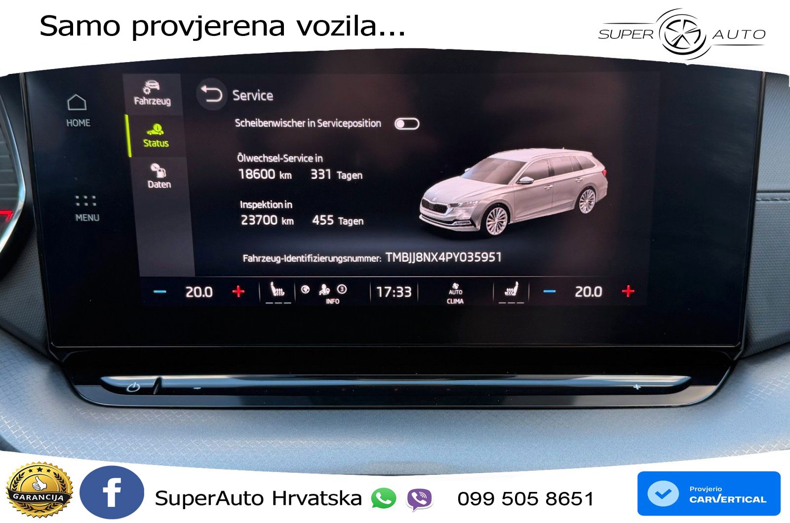 Škoda Octavia Combi 2.0 TDI (150 KS) DSG LED+GR SJED+ACC
