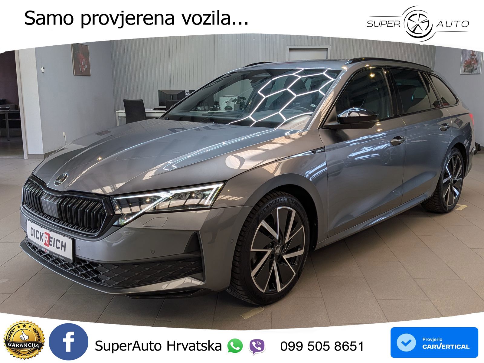 Škoda Octavia Combi 1.5 TSI (150 KS) DSG SportLine LED+GR SJED+ACC