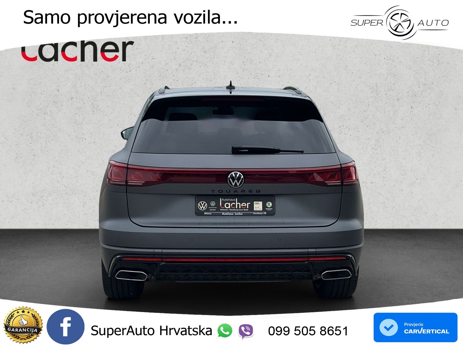 Volkswagen Touareg 3.0 V6 TDI (286 KS) 4MOTION Tiptronic ZRAČNI+ACC+4xGR SJED+KAM