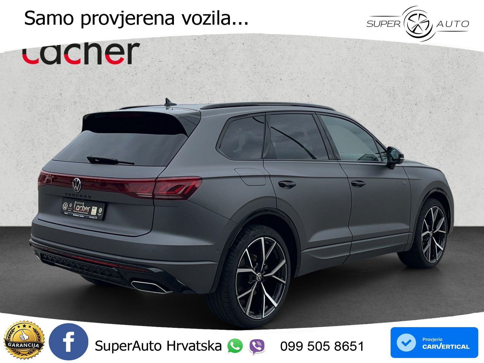 Volkswagen Touareg 3.0 V6 TDI (286 KS) 4MOTION Tiptronic ZRAČNI+ACC+4xGR SJED+KAM