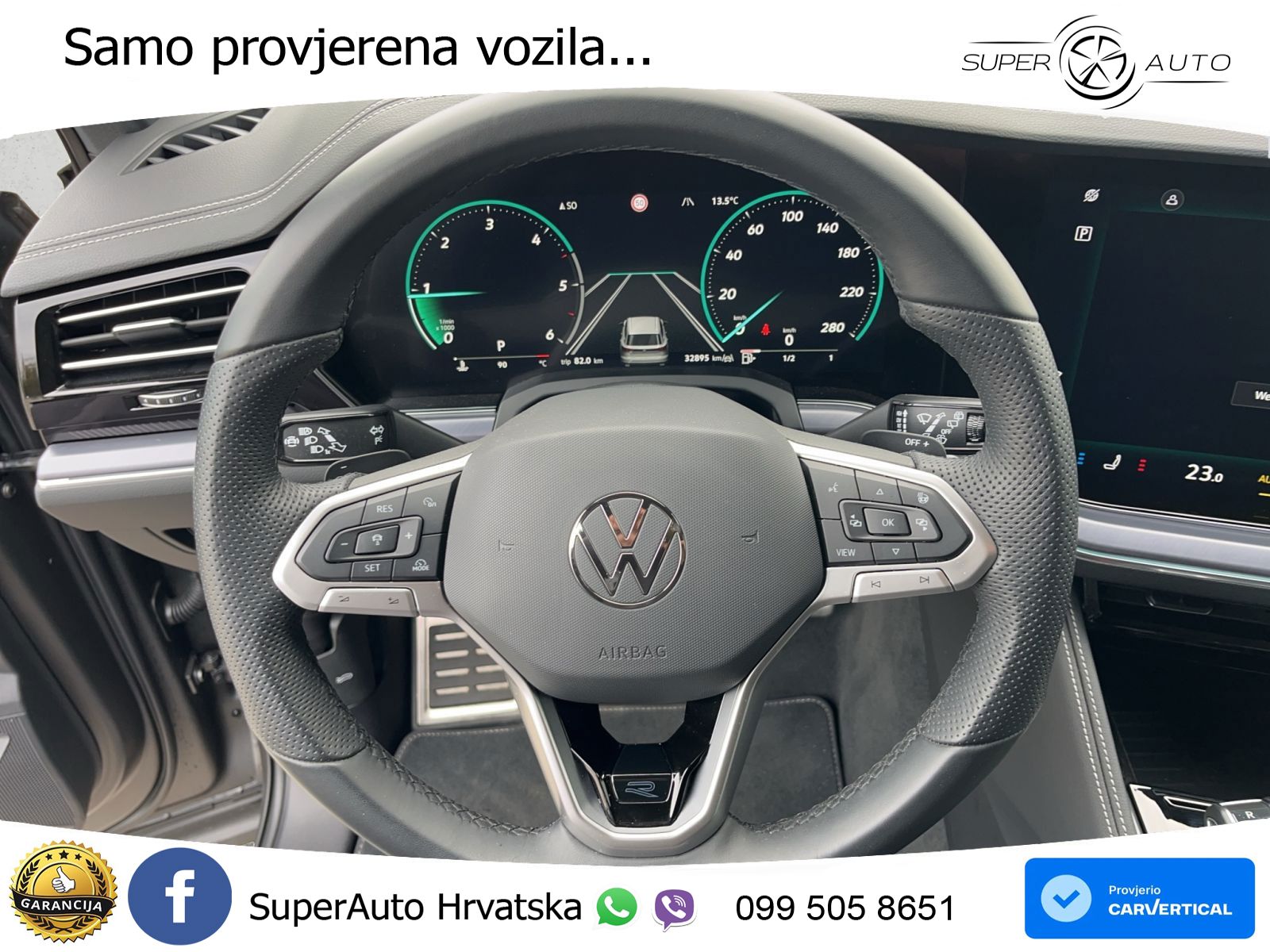 Volkswagen Touareg 3.0 V6 TDI (286 KS) 4MOTION Tiptronic ZRAČNI+ACC+4xGR SJED+KAM