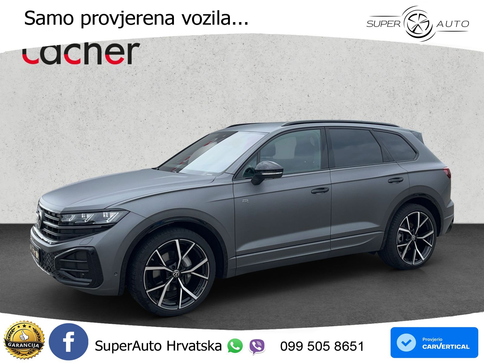 Volkswagen Touareg 3.0 V6 TDI (286 KS) 4MOTION Tiptronic ZRAČNI+ACC+4xGR SJED+KAM