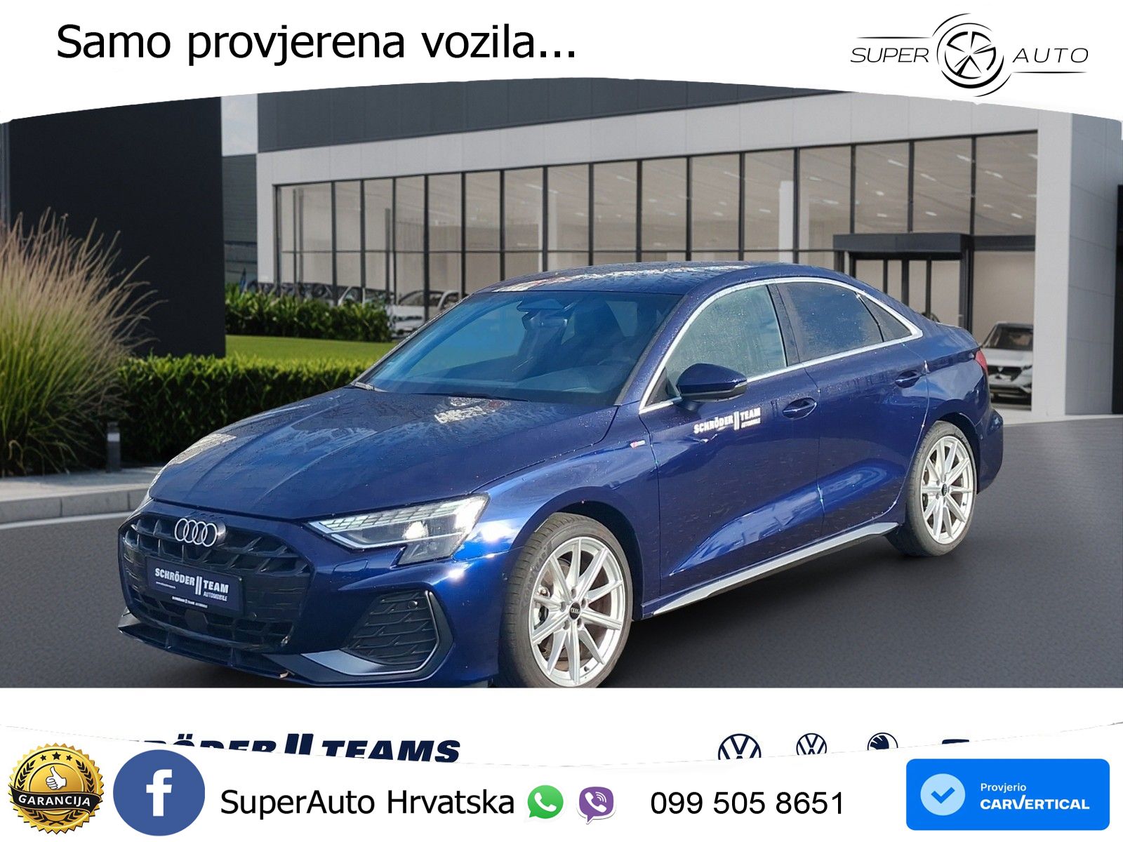 Audi A3 Limuzina 35 TFSI (150 KS) S tronic S line LED+GR SJED+ACC