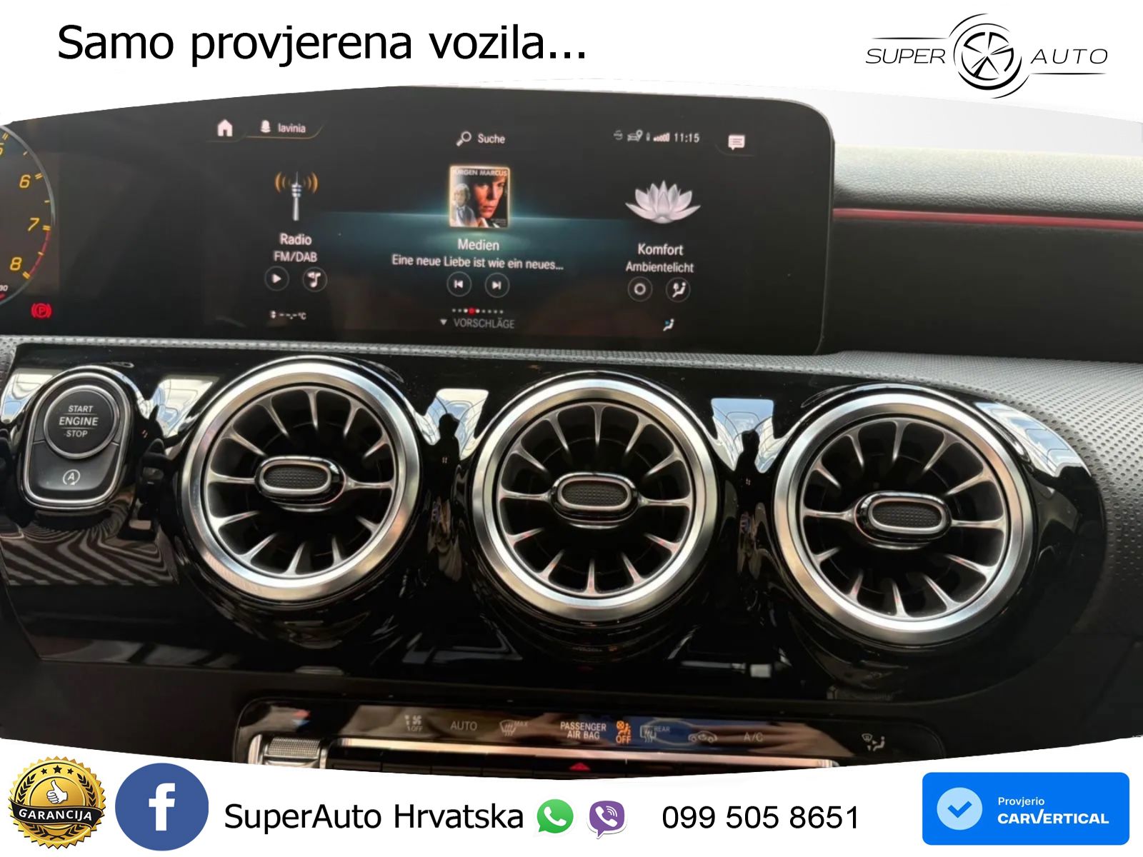 Mercedes-Benz AMG A 45 S 4MATIC+ AMG SPEEDSHIFT DCT 8G ZRAČNI+ACC+GR SJED+KAM