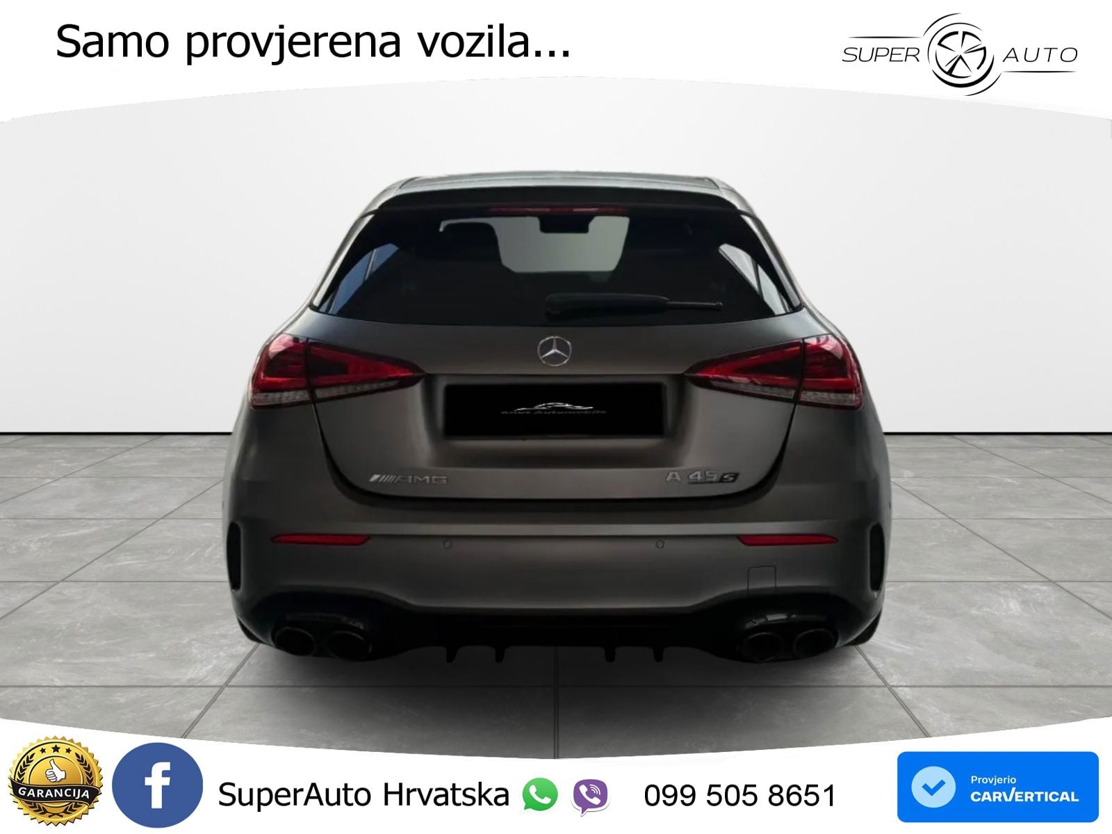 Mercedes-Benz AMG A 45 S 4MATIC+ AMG SPEEDSHIFT DCT 8G ZRAČNI+ACC+GR SJED+KAM