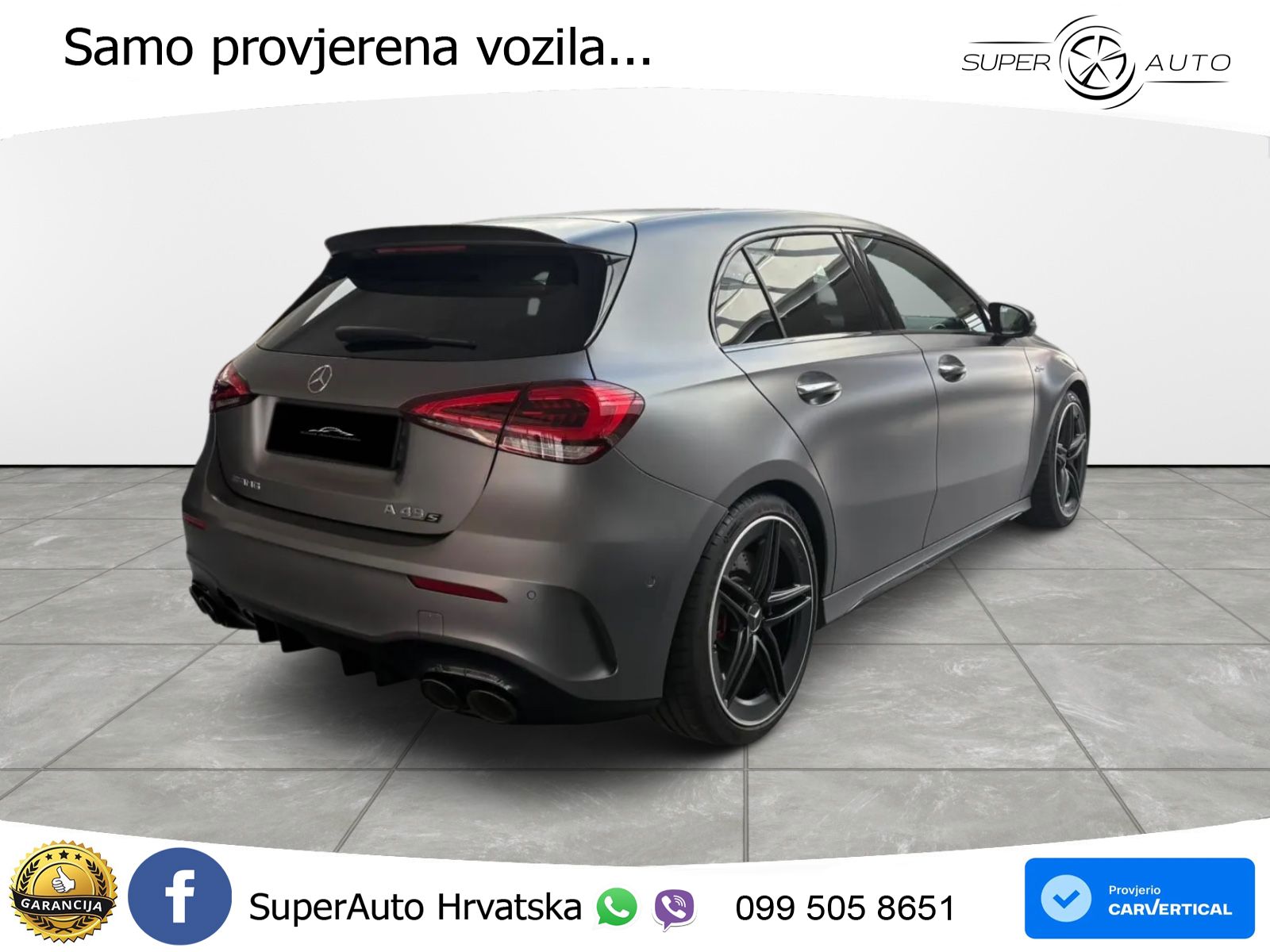 Mercedes-Benz AMG A 45 S 4MATIC+ AMG SPEEDSHIFT DCT 8G ZRAČNI+ACC+GR SJED+KAM
