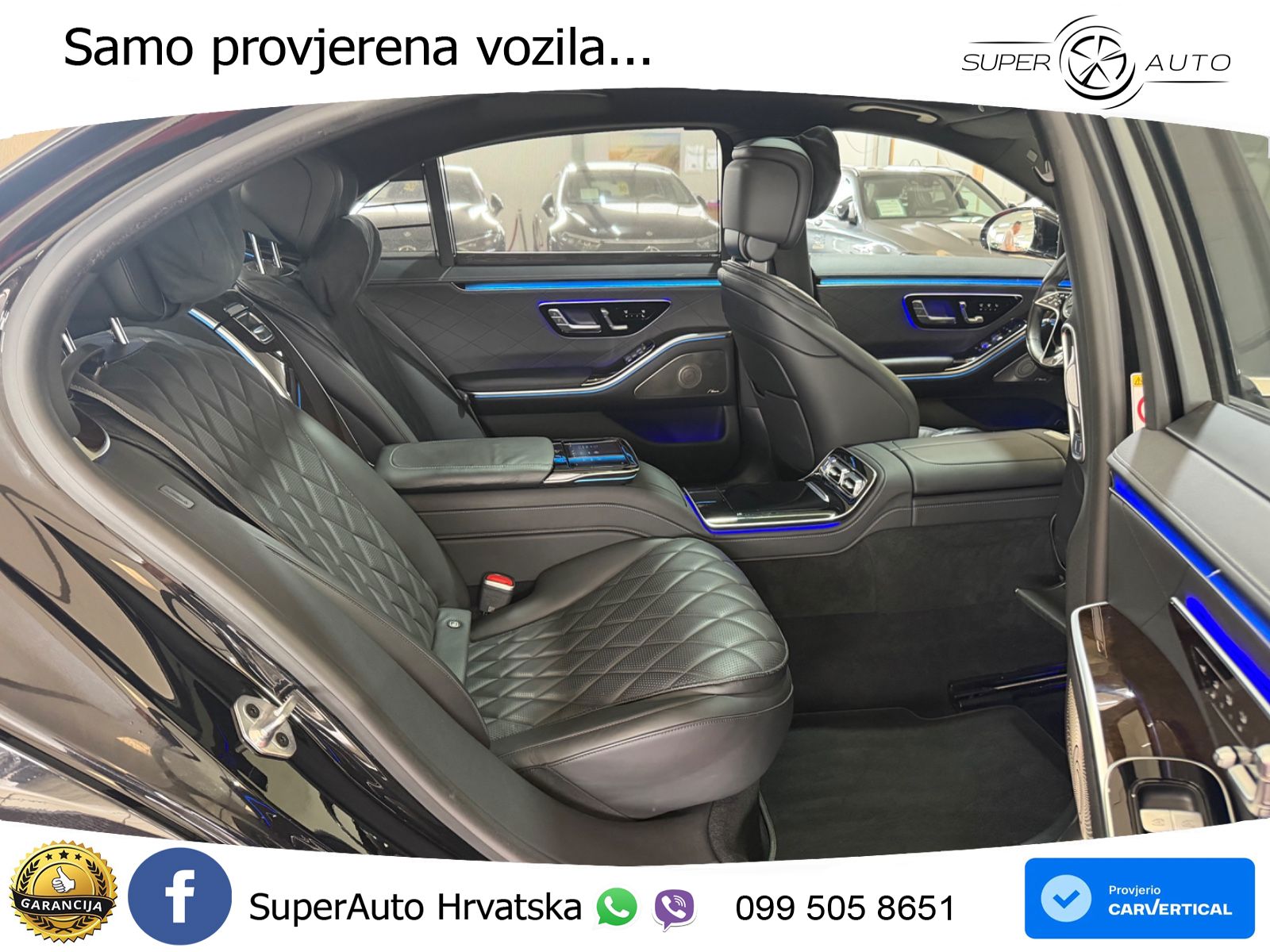Mercedes S 580 V8 (503 KS) EQ Boost 4MATIC 9G-TRONIC ZRAČNI+ACC+GR SJED+360+PANO