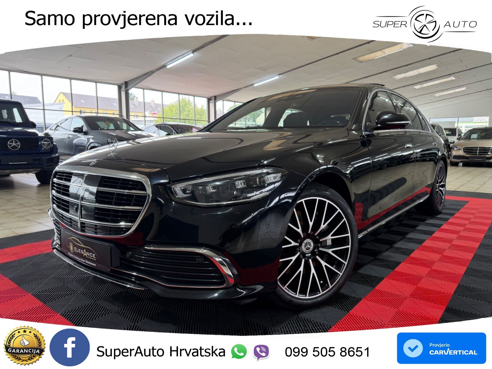 Mercedes S 580 V8 (503 KS) EQ Boost 4MATIC 9G-TRONIC ZRAČNI+ACC+GR SJED+360+PANO