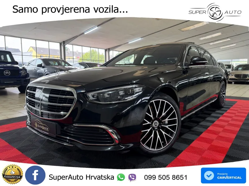 Mercedes S 580 V8 (503 KS) EQ Boost 4MATIC 9G-TRONIC ZRAČNI+ACC+GR SJED+360+PANO