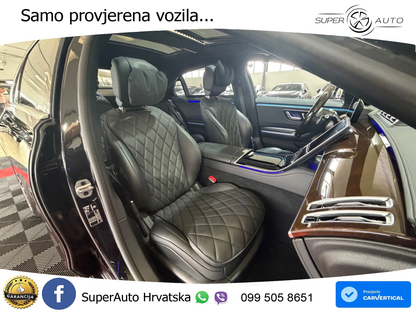 Mercedes S 580 V8 (503 KS) EQ Boost 4MATIC 9G-TRONIC ZRAČNI+ACC+GR SJED+360+PANO