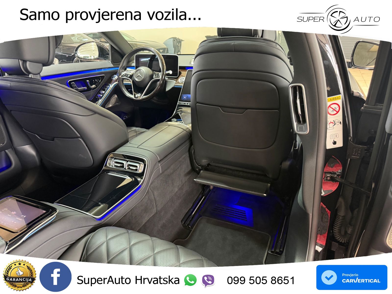 Mercedes S 580 V8 (503 KS) EQ Boost 4MATIC 9G-TRONIC ZRAČNI+ACC+GR SJED+360+PANO