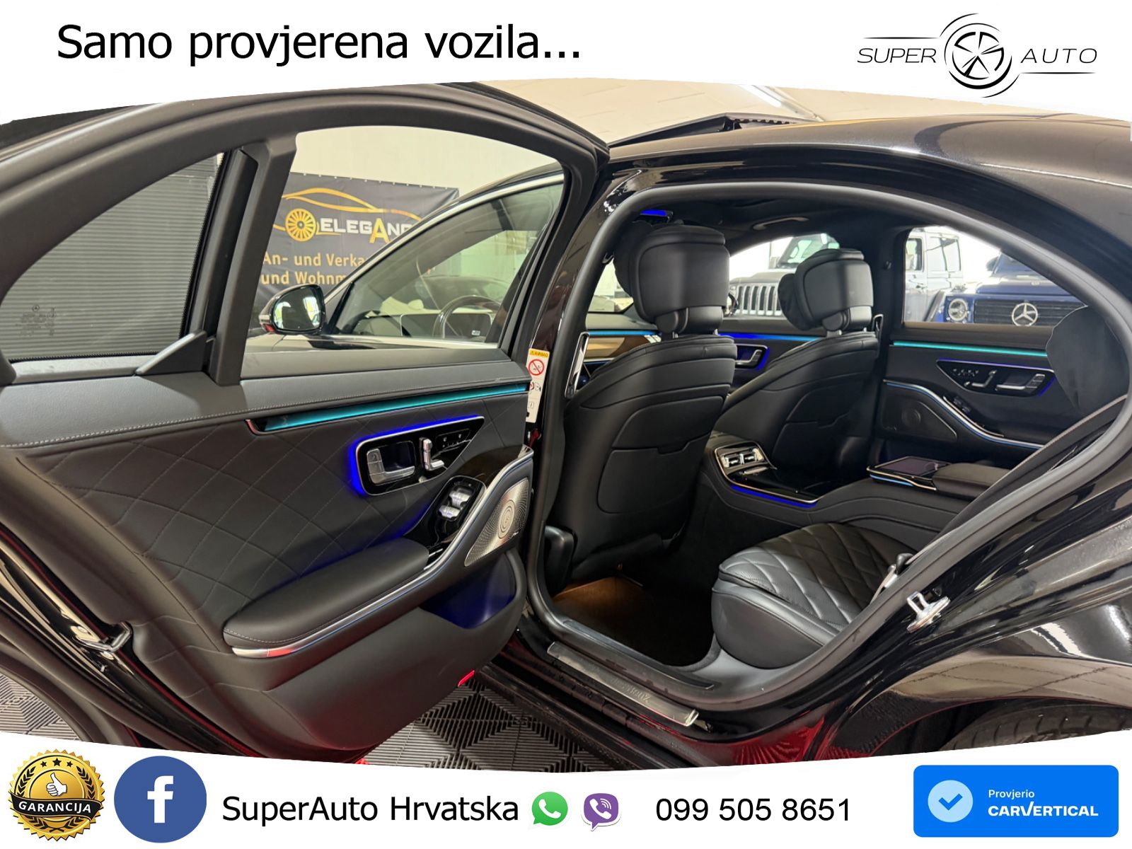 Mercedes S 580 V8 (503 KS) EQ Boost 4MATIC 9G-TRONIC ZRAČNI+ACC+GR SJED+360+PANO