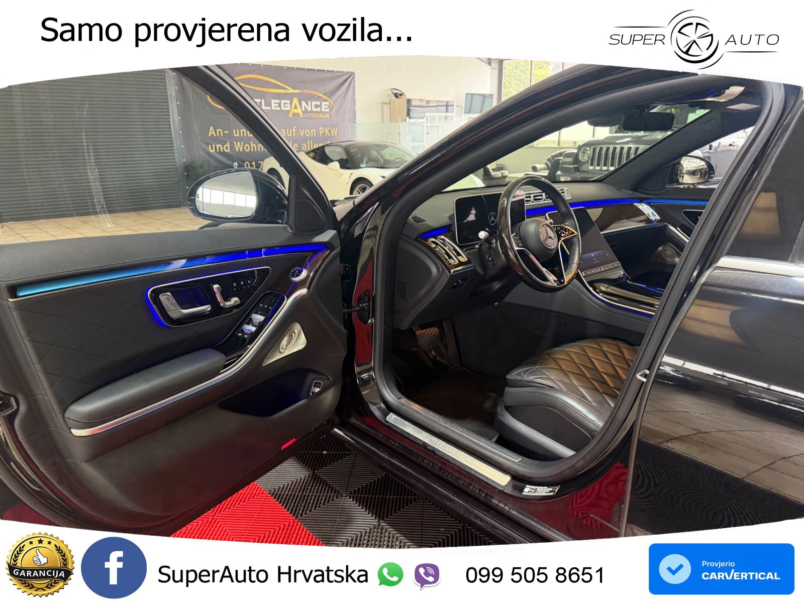 Mercedes S 580 V8 (503 KS) EQ Boost 4MATIC 9G-TRONIC ZRAČNI+ACC+GR SJED+360+PANO