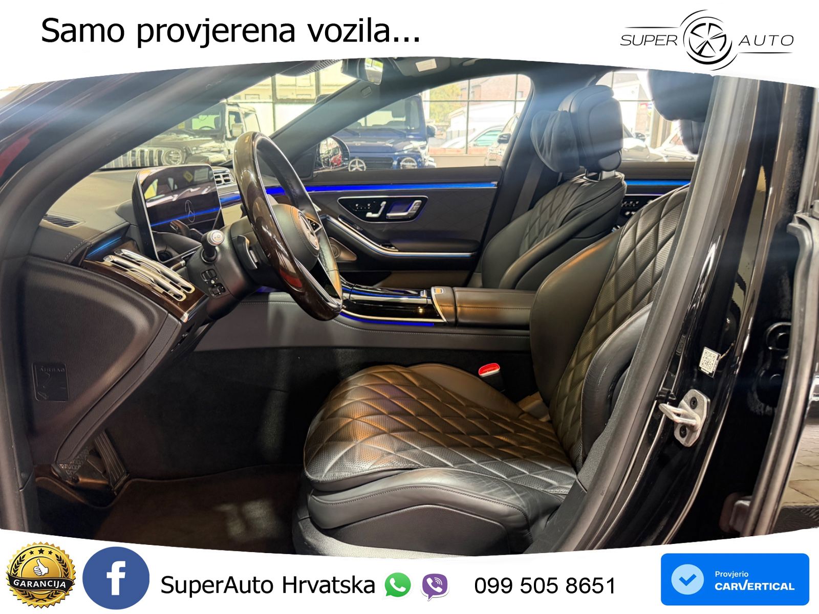 Mercedes S 580 V8 (503 KS) EQ Boost 4MATIC 9G-TRONIC ZRAČNI+ACC+GR SJED+360+PANO