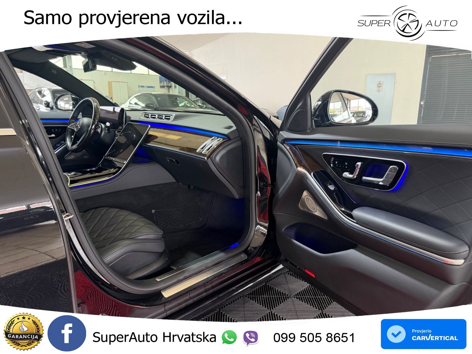 Mercedes S 580 V8 (503 KS) EQ Boost 4MATIC 9G-TRONIC ZRAČNI+ACC+GR SJED+360+PANO