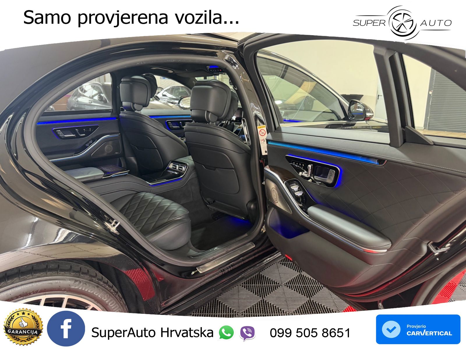Mercedes S 580 V8 (503 KS) EQ Boost 4MATIC 9G-TRONIC ZRAČNI+ACC+GR SJED+360+PANO