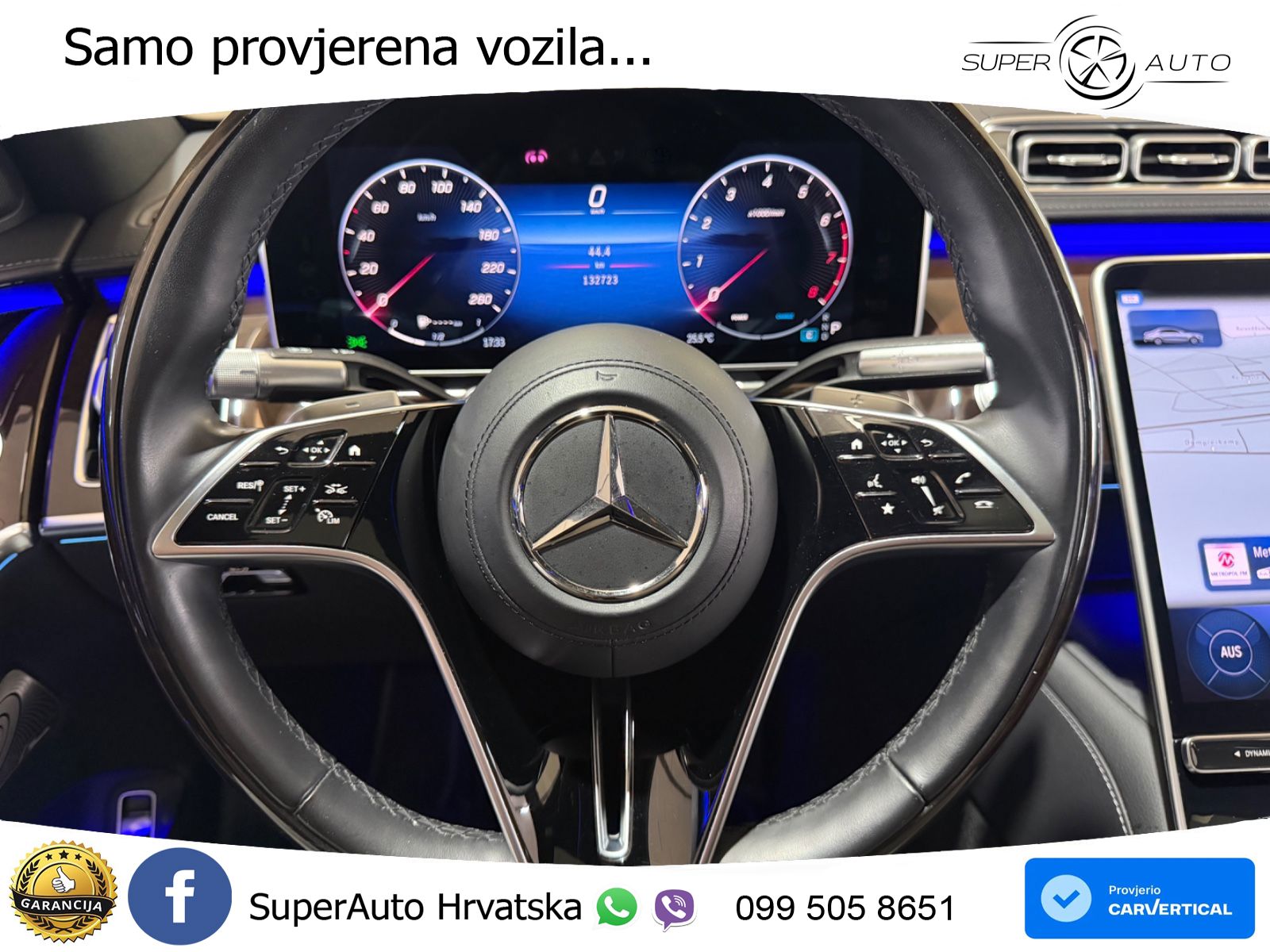 Mercedes S 580 V8 (503 KS) EQ Boost 4MATIC 9G-TRONIC ZRAČNI+ACC+GR SJED+360+PANO