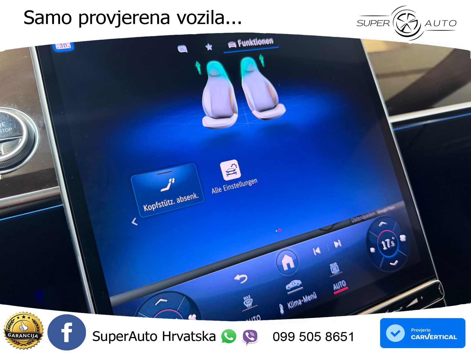 Mercedes S 580 V8 (503 KS) EQ Boost 4MATIC 9G-TRONIC ZRAČNI+ACC+GR SJED+360+PANO
