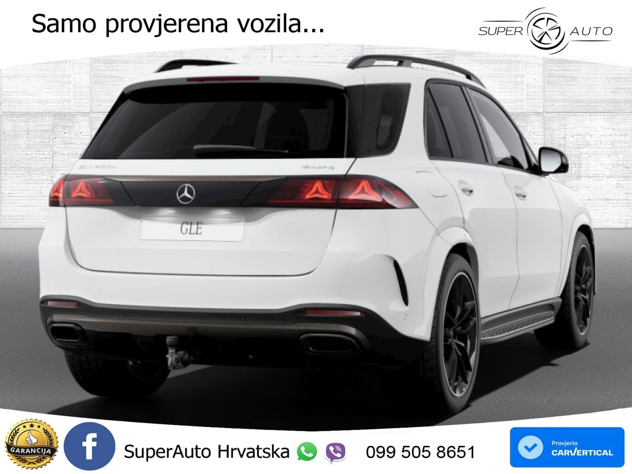 Mercedes GLE 450d (367 KS) EQ Boost 4MATIC 9G-TRONIC ZRAČNI+ACC+GR SJED+KAM+PANO