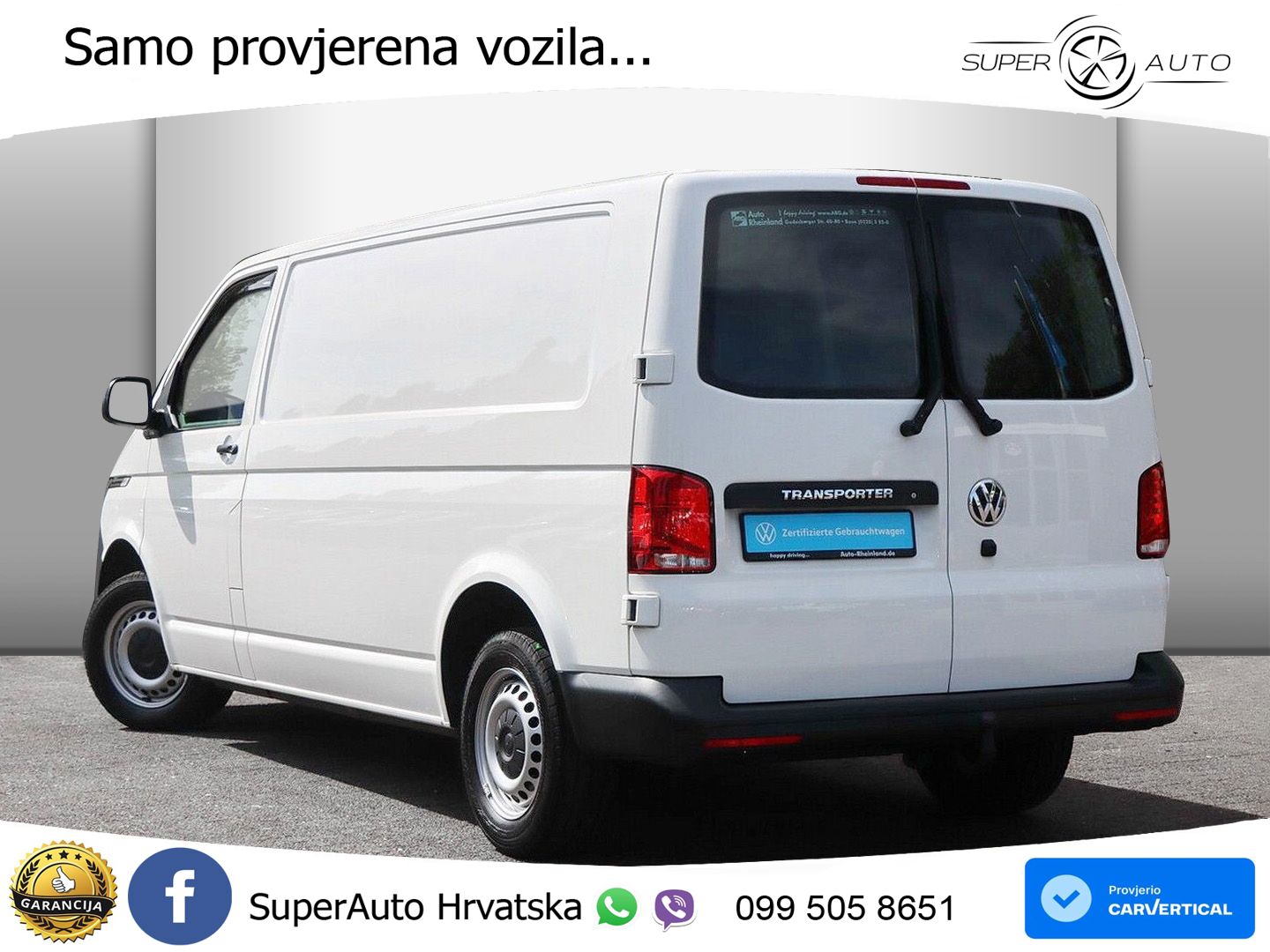 Volkswagen T6.1 Transporter Kasten lang 2.0 TDI SCR AHK/STA 110 KS