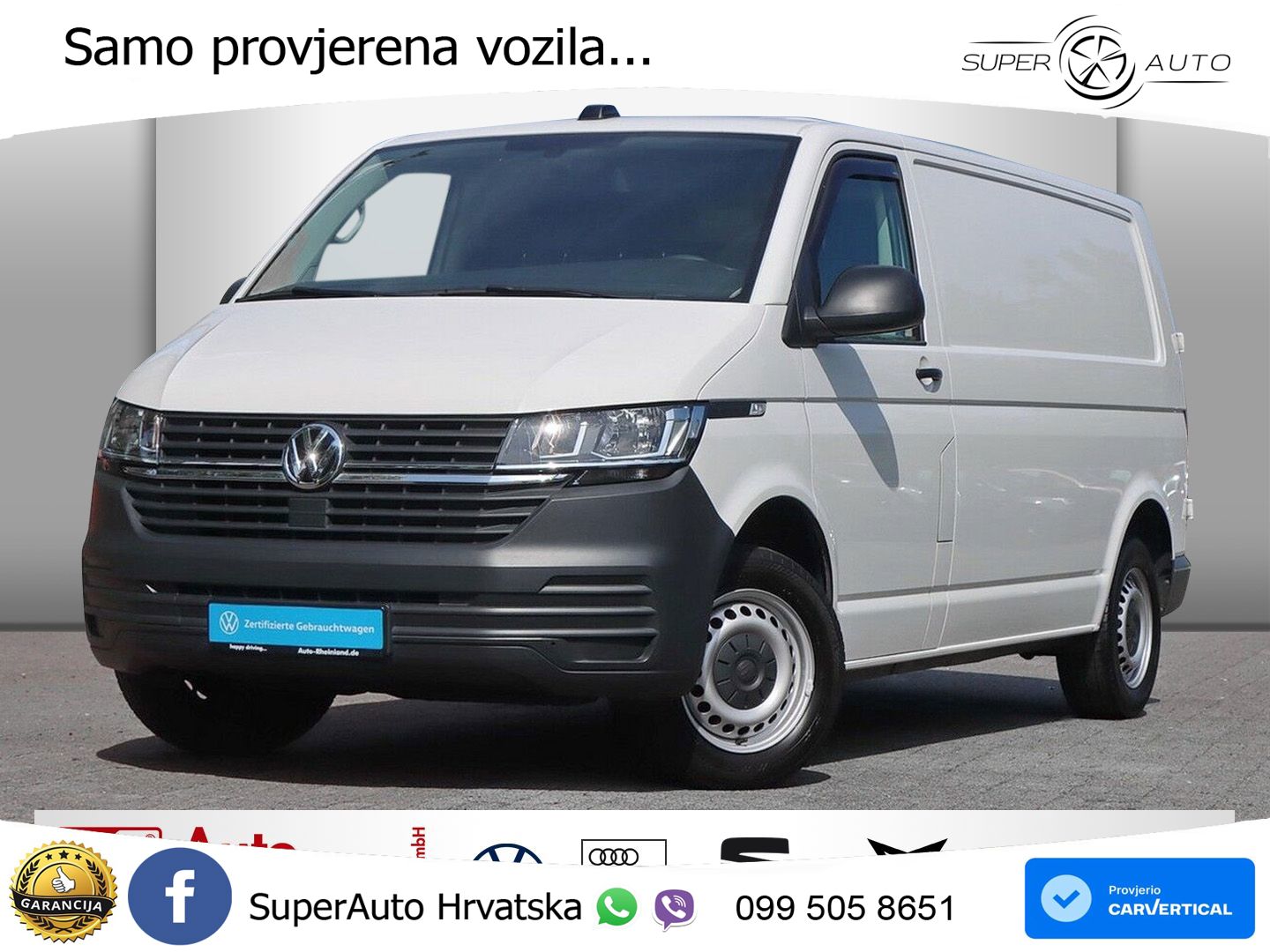 Volkswagen T6.1 Transporter Kasten lang 2.0 TDI SCR AHK/STA 110 KS