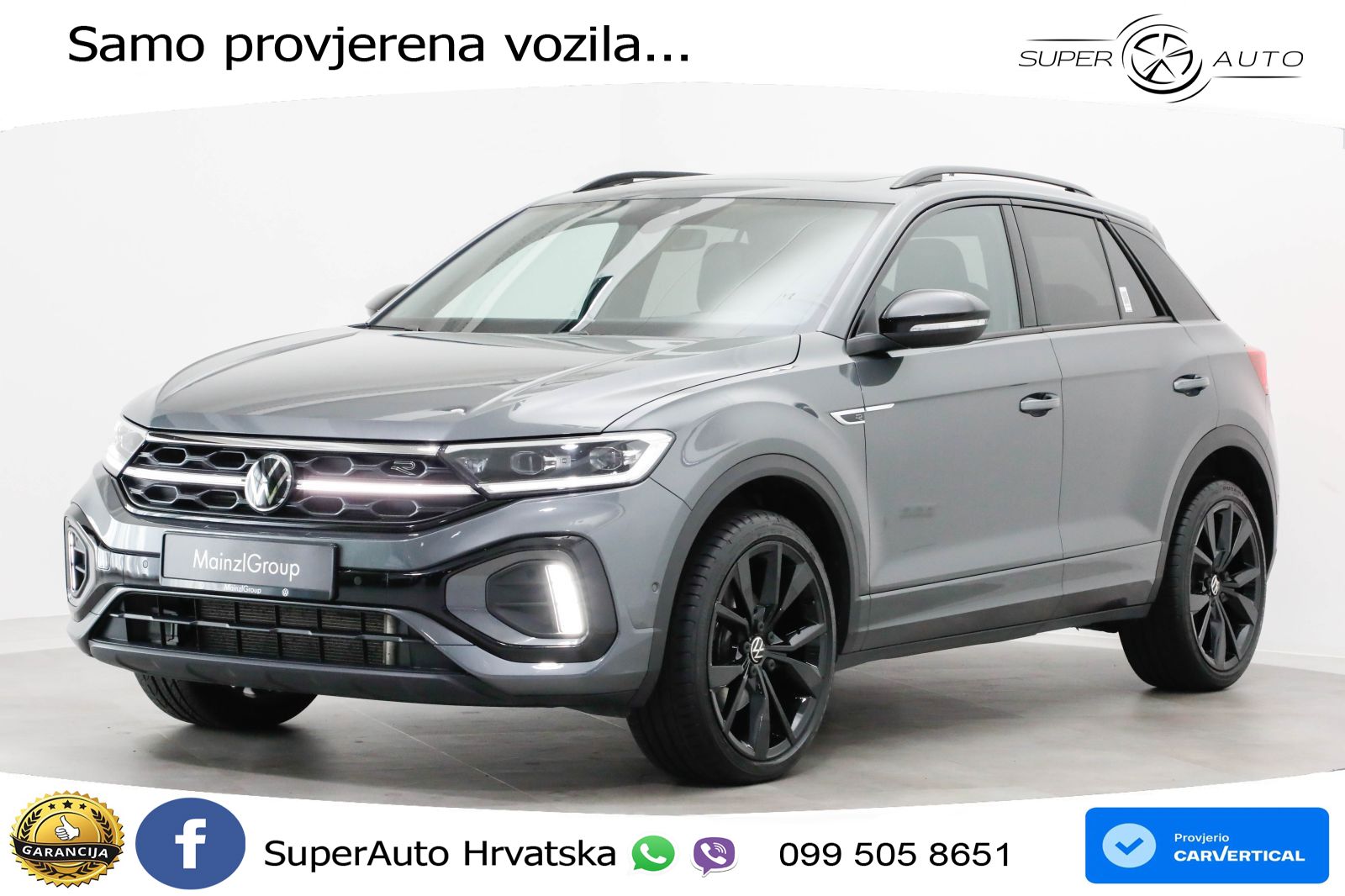 Volkswagen T-Roc 2.0 TSI (190 KS) 4M DSG R-Line LED+GR SJED+ACC