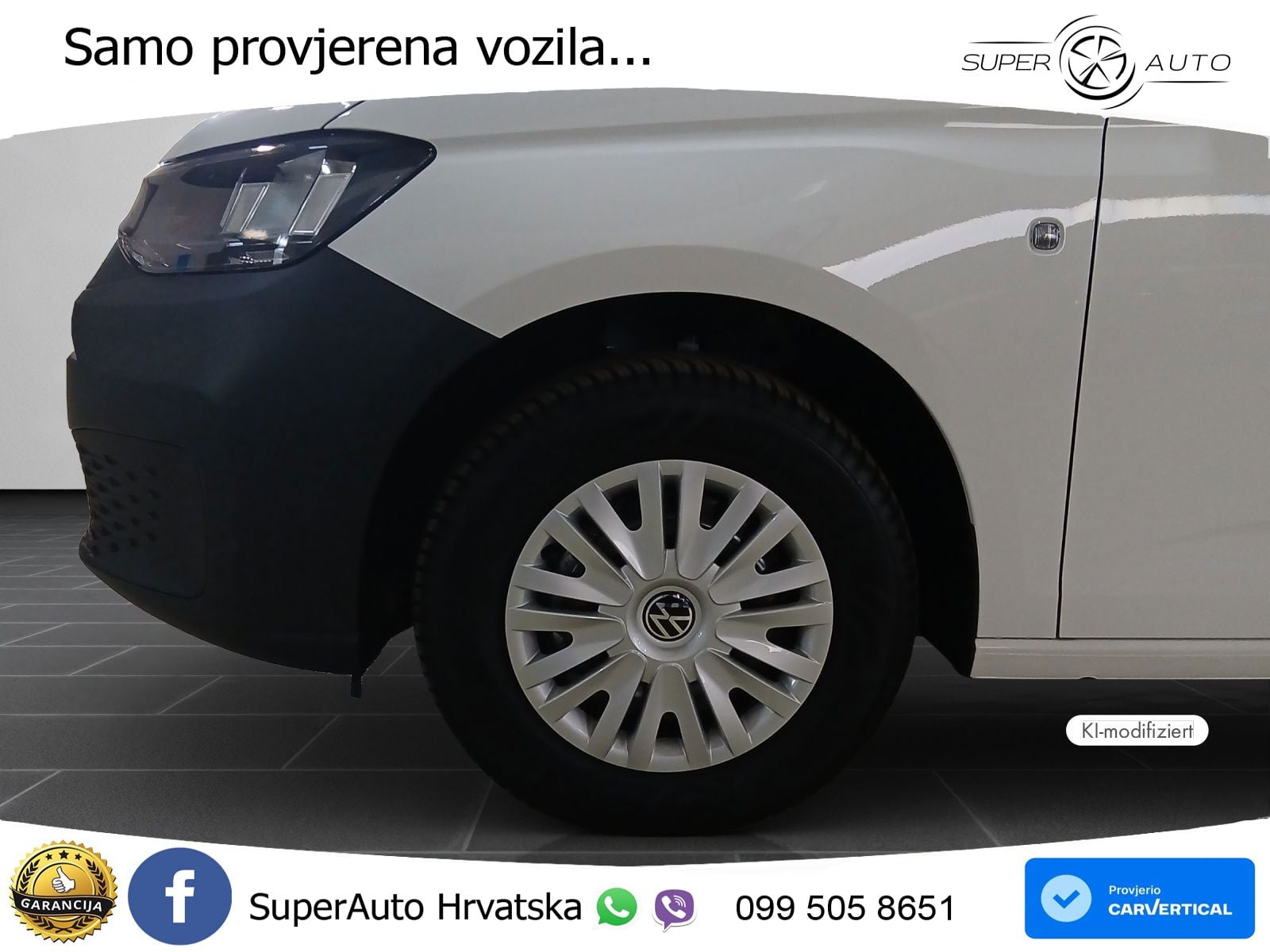 Volkswagen Caddy Cargo Motor: 2,0 l TDI EU6 SCR 75 kW Getri 102 KS