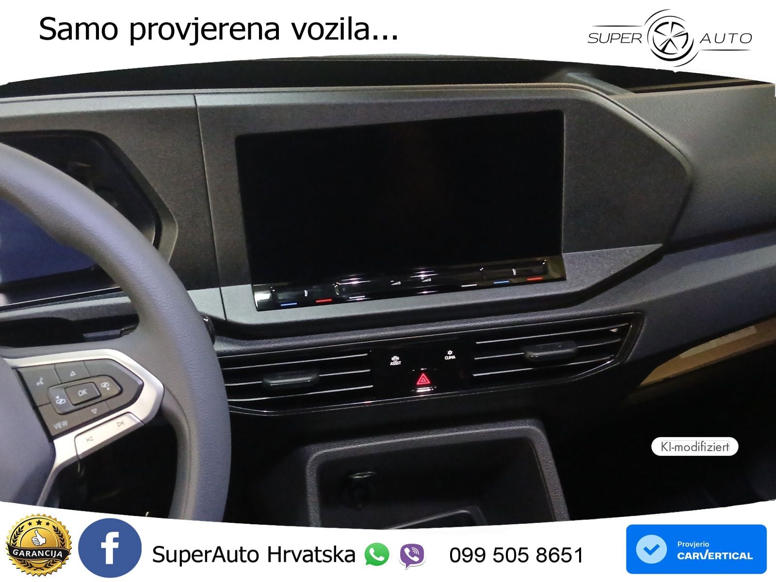 Volkswagen Caddy Cargo Motor: 2,0 l TDI EU6 SCR 75 kW Getri 102 KS