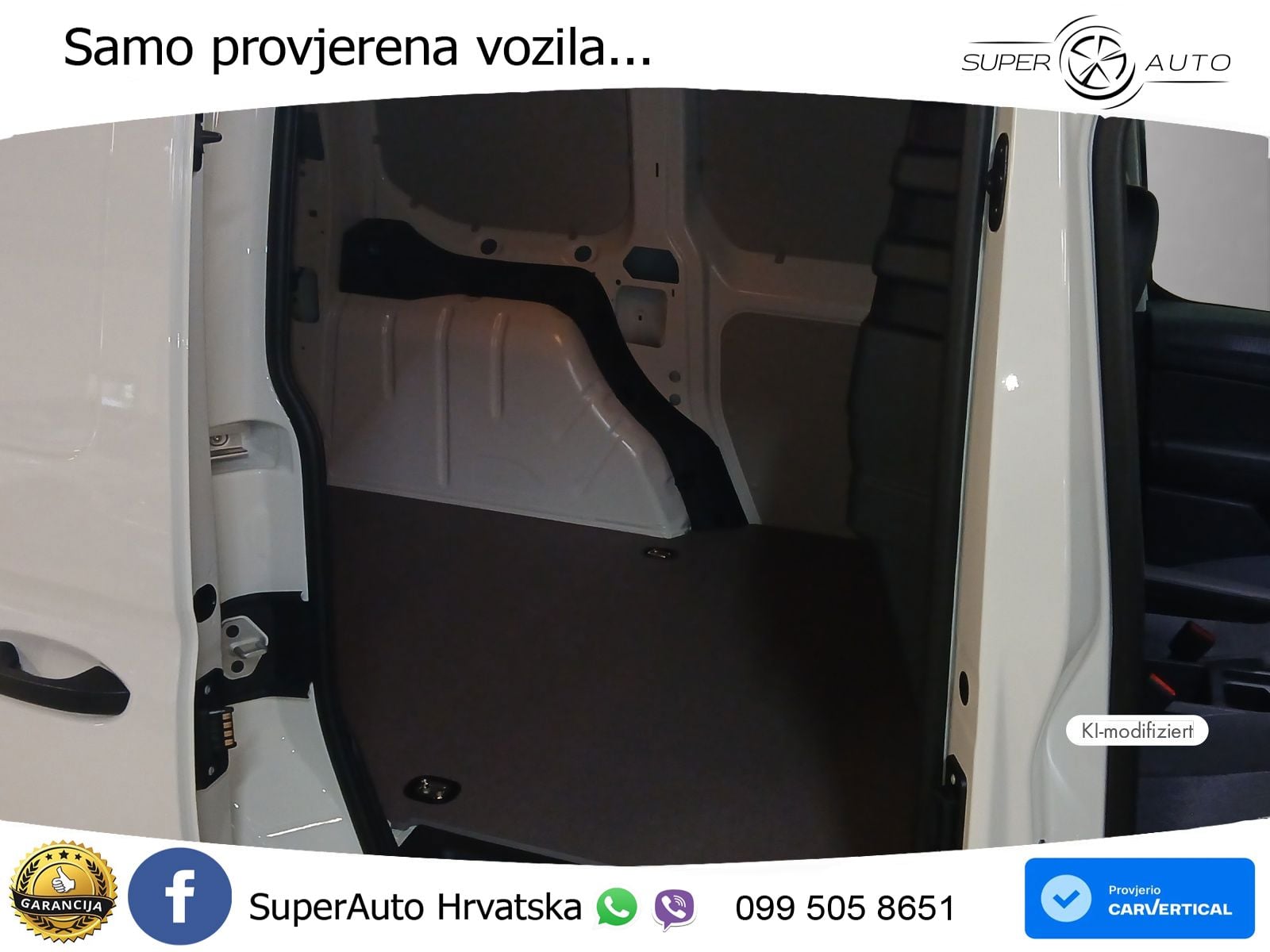 Volkswagen Caddy Cargo Motor: 2,0 l TDI EU6 SCR 75 kW Getri 102 KS