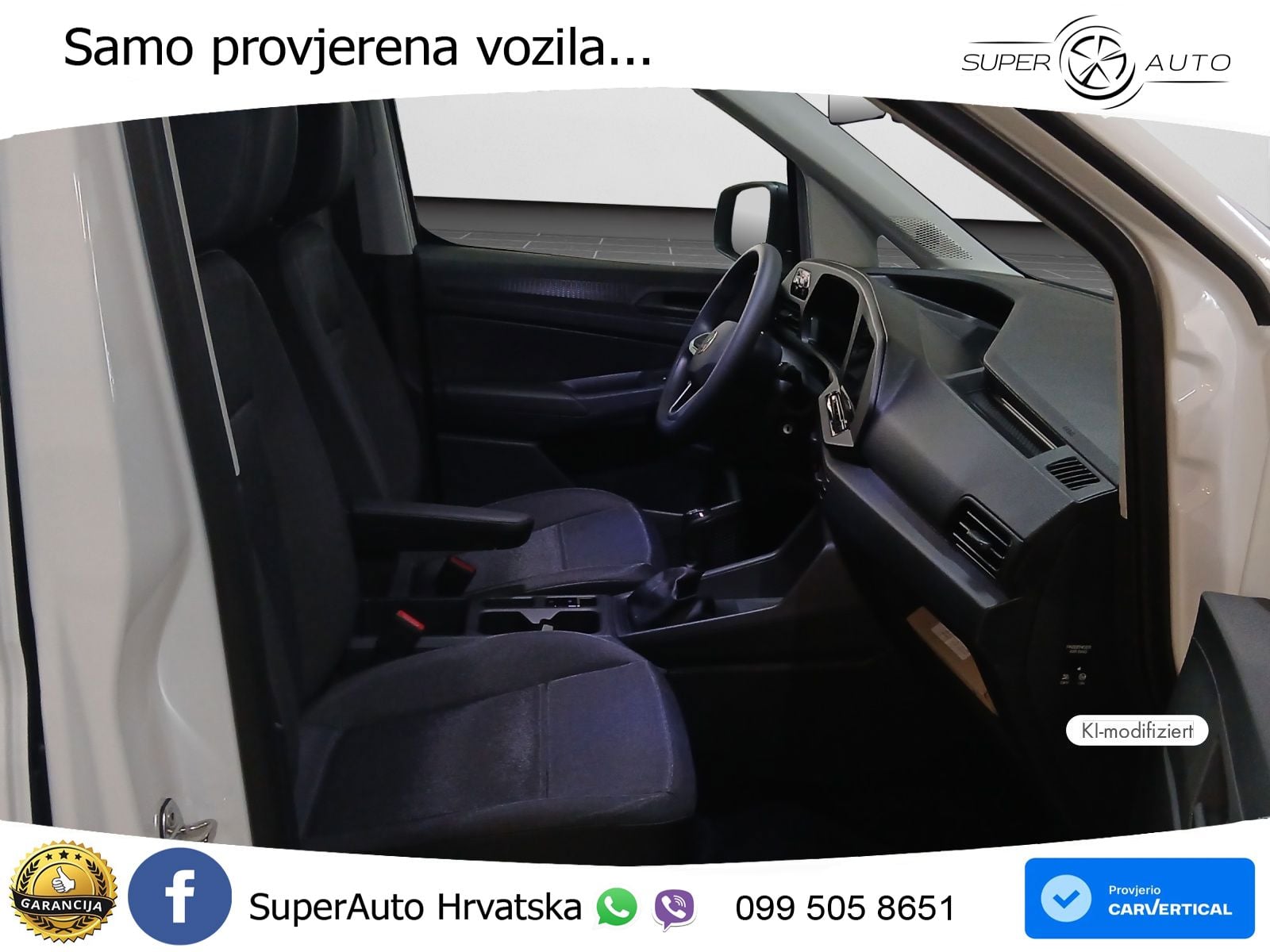 Volkswagen Caddy Cargo Motor: 2,0 l TDI EU6 SCR 75 kW Getri 102 KS