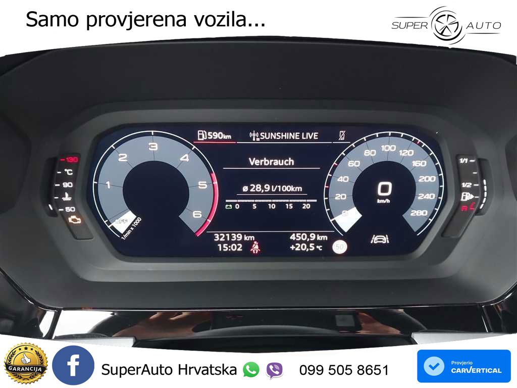 Audi A3 30 TDI (116 KS) LED+GR SJED+ACC