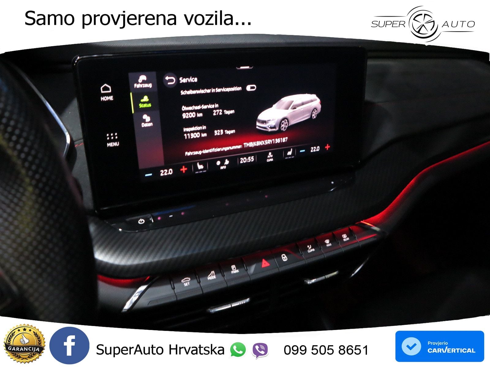 Škoda Octavia Combi RS 2.0 TDI (200 KS) DSG LED+GR SJED+ACC
