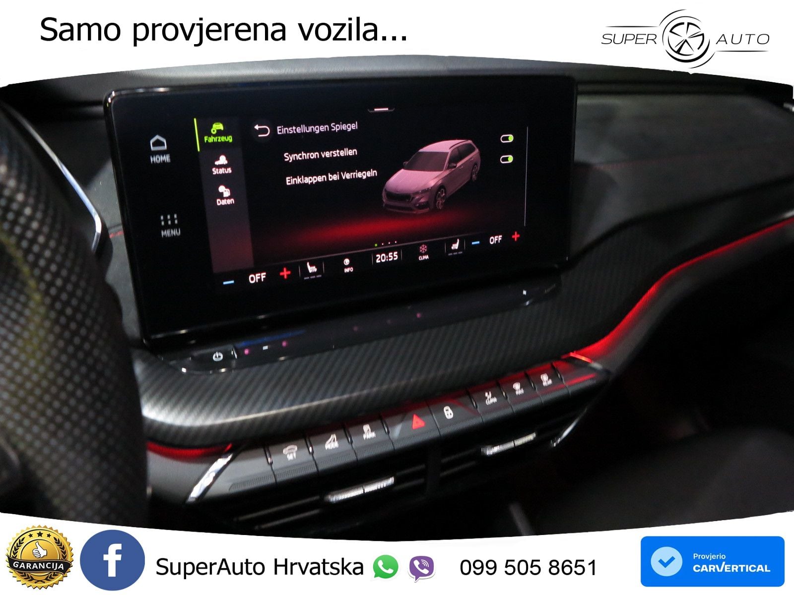 Škoda Octavia Combi RS 2.0 TDI (200 KS) DSG LED+GR SJED+ACC