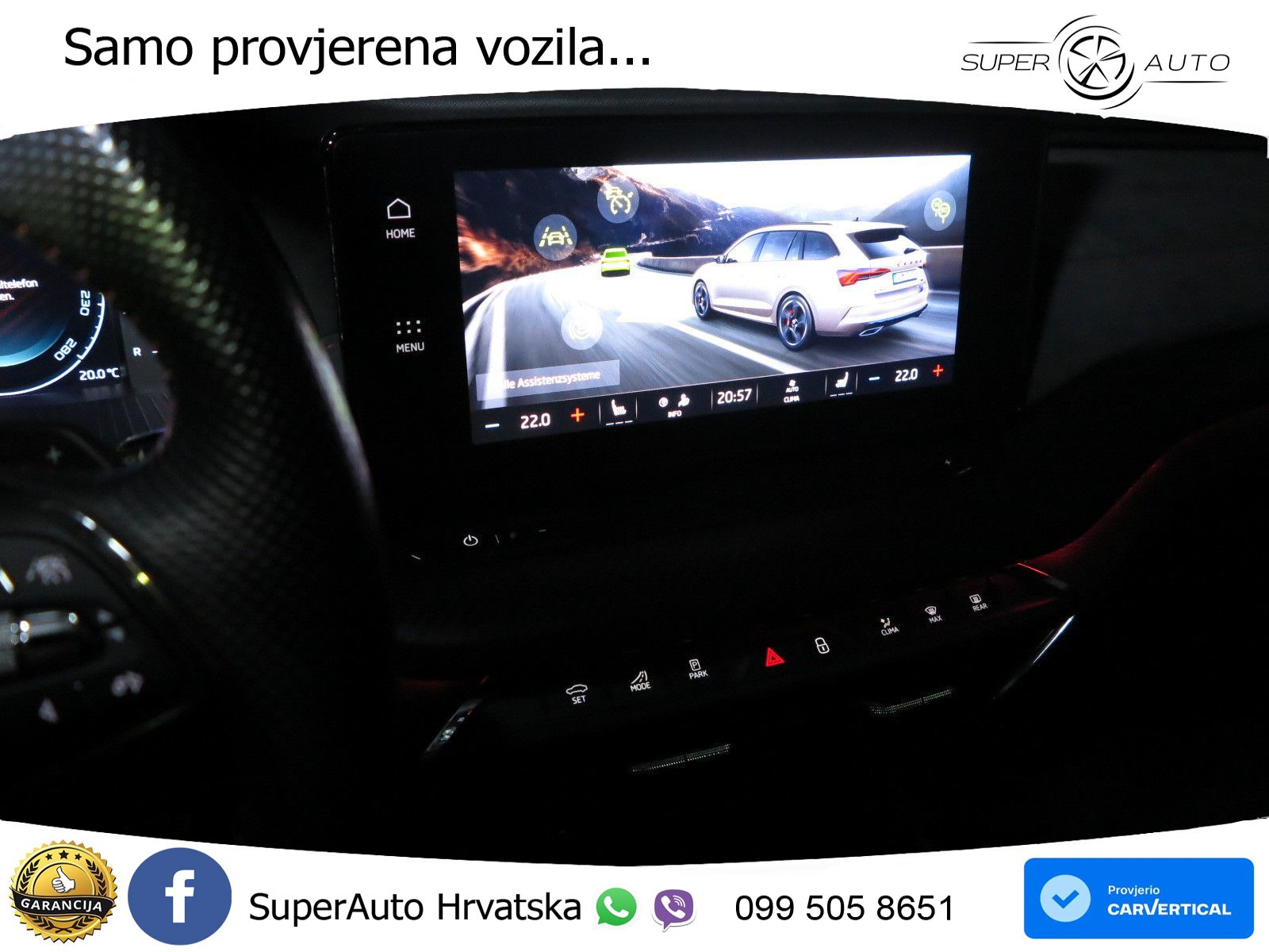 Škoda Octavia Combi RS 2.0 TDI (200 KS) DSG LED+GR SJED+ACC