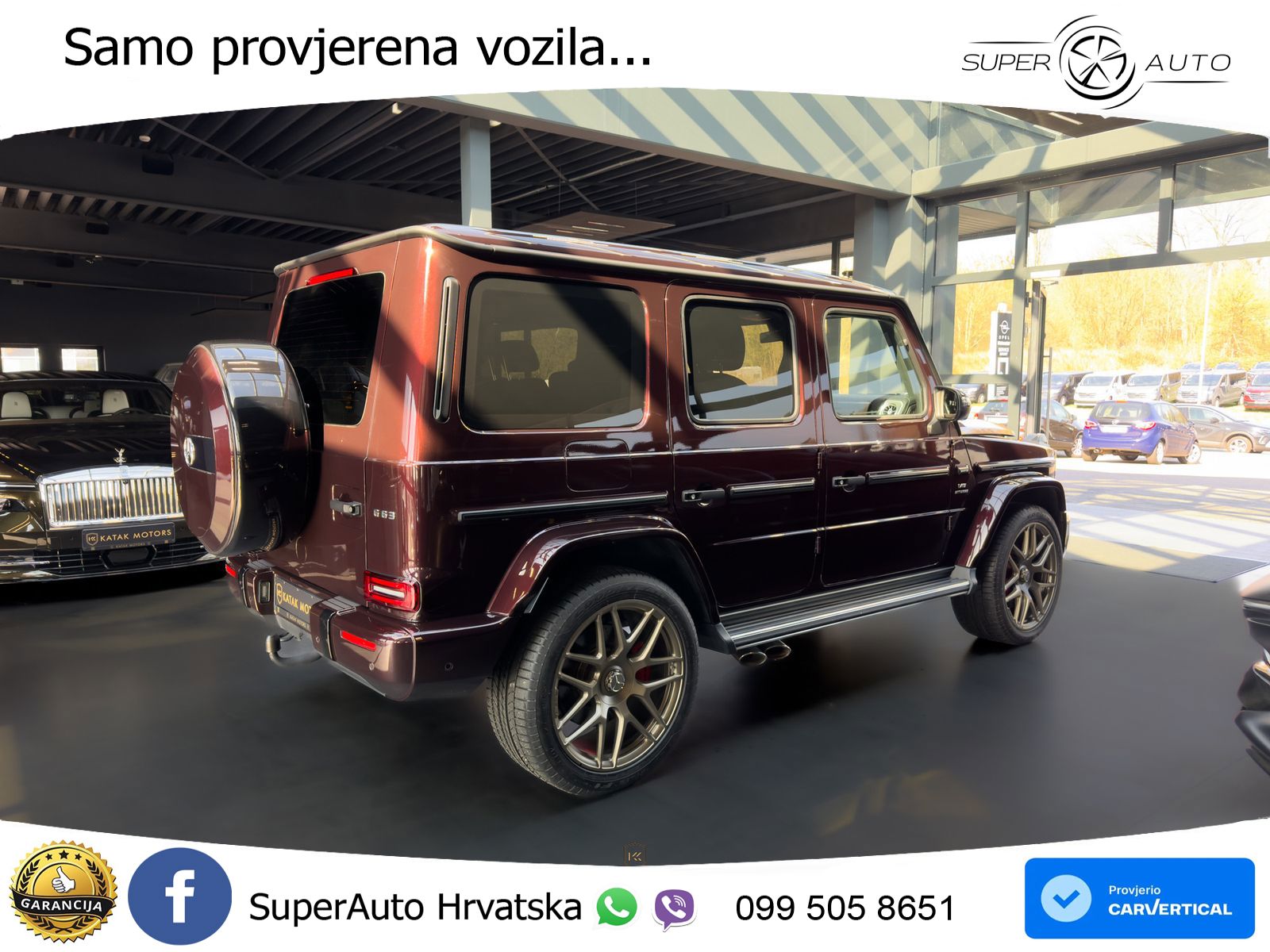 Mercedes AMG G 63 Long V8 (585 KS) 4MATIC 9G-TRONIC AMG SPEEDSHIFT PLUS ACC+GR SJED+360+PANO