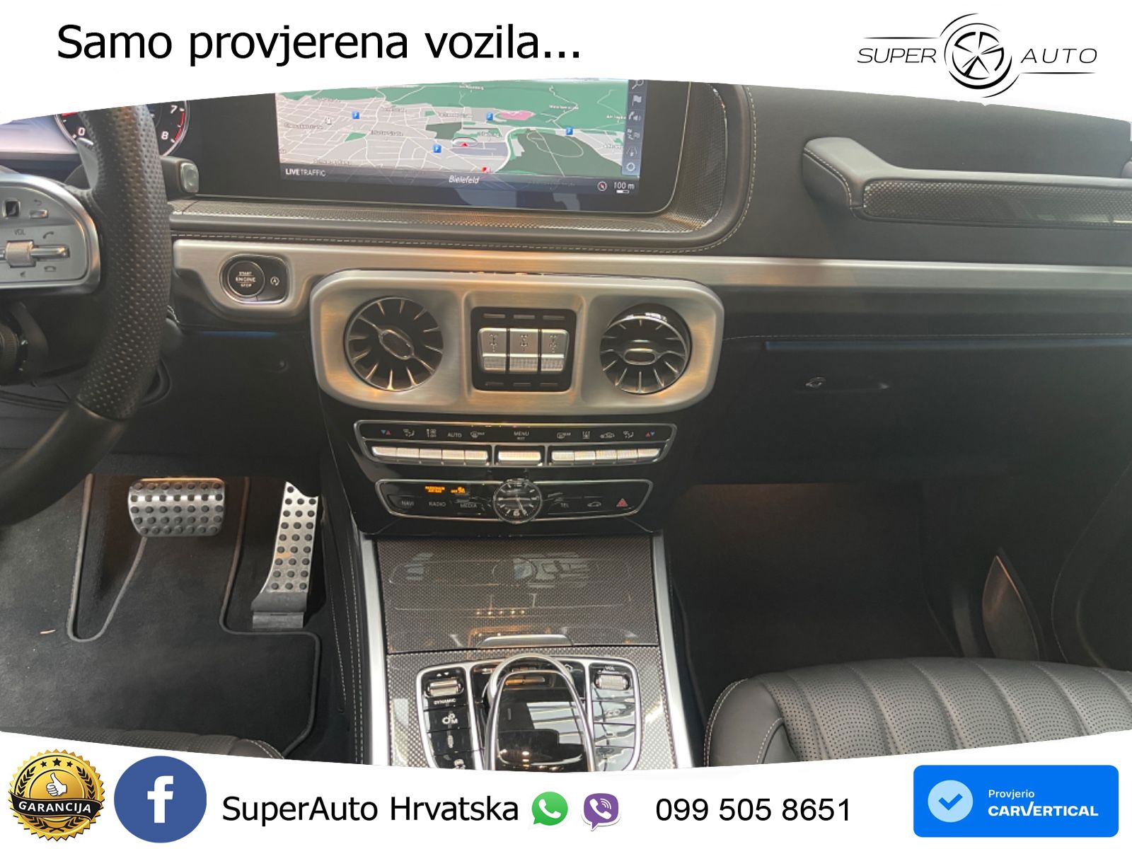 Mercedes AMG G 63 Long V8 (585 KS) 4MATIC 9G-TRONIC AMG SPEEDSHIFT PLUS ACC+GR SJED+360+PANO