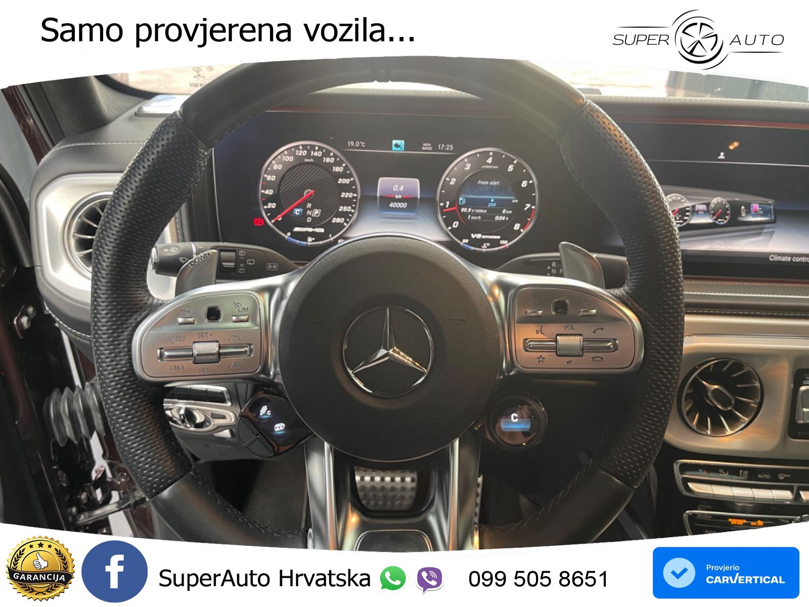 Mercedes AMG G 63 Long V8 (585 KS) 4MATIC 9G-TRONIC AMG SPEEDSHIFT PLUS ACC+GR SJED+360+PANO