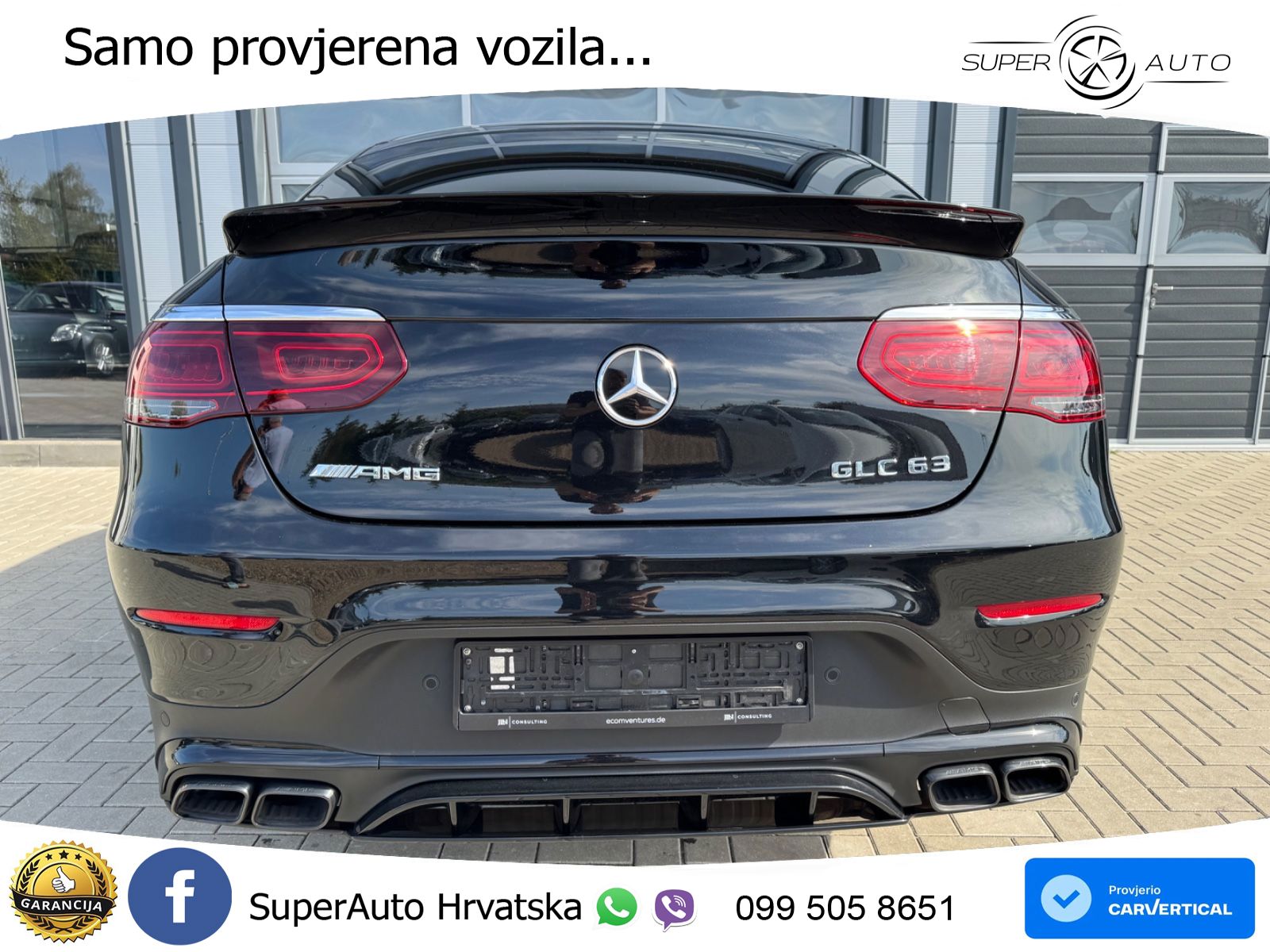 Mercedes GLC Coupe AMG 63 V8 (476 KS) 4MATIC+ MCT LED+GR SJED+ACC