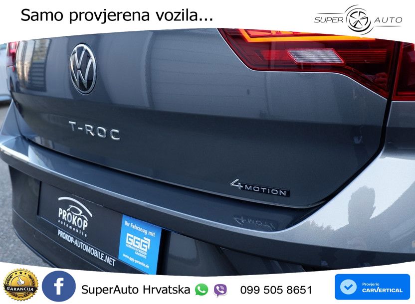 Volkswagen T-Roc 2.0 TSI (190 KS) 4M DSG LED+GR SJED+ACC