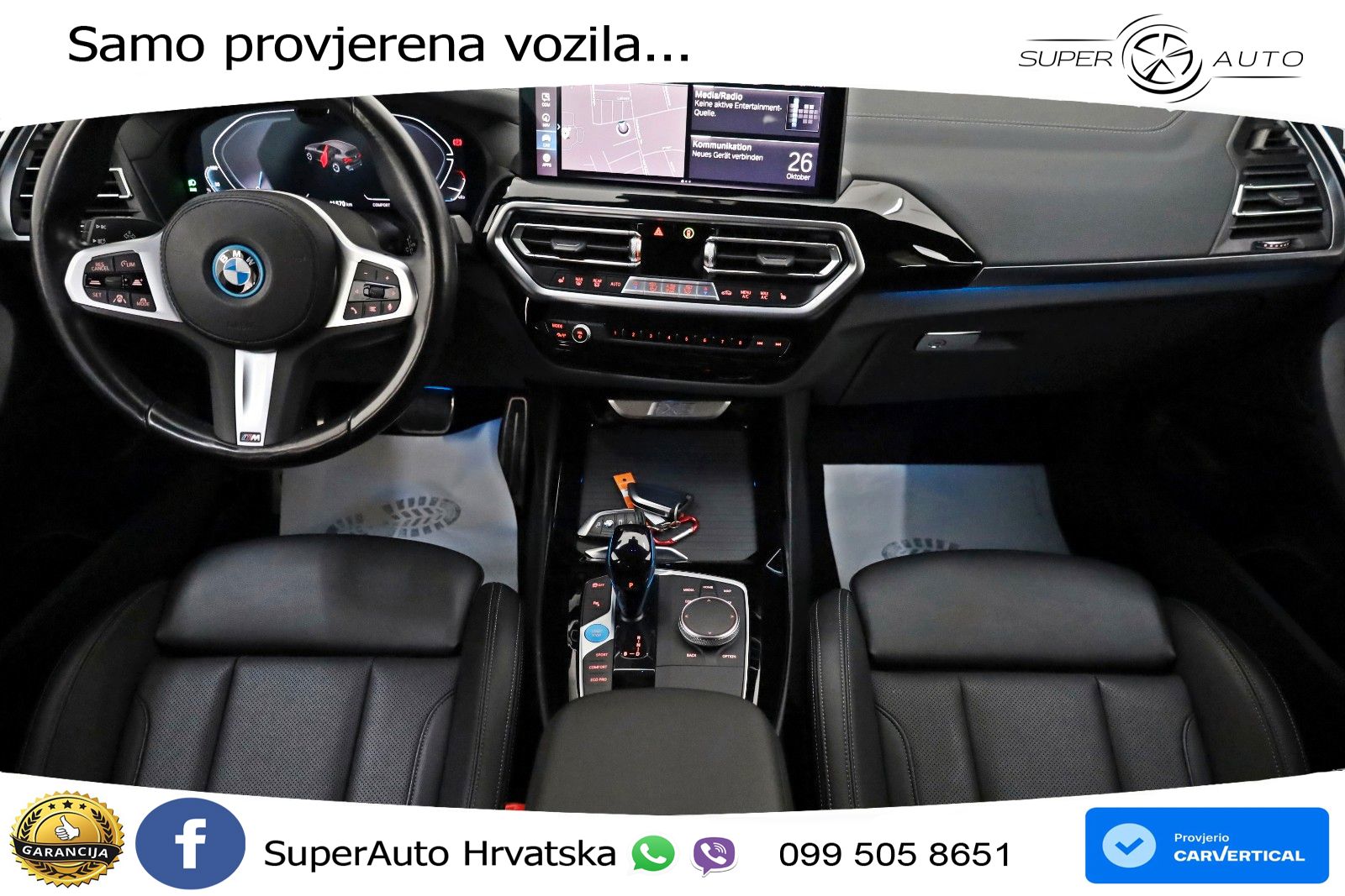 BMW iX3 80 kWh (286 KS) M Sport LED+GR SJED+ACC