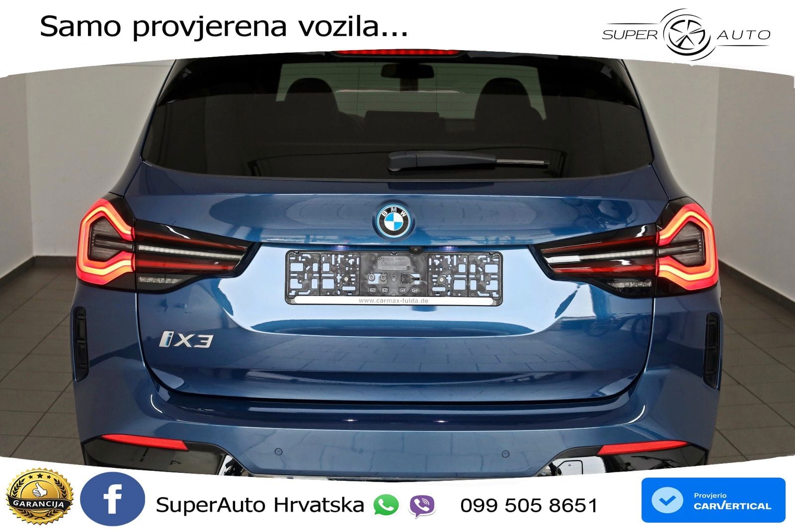 BMW iX3 80 kWh (286 KS) M Sport LED+GR SJED+ACC