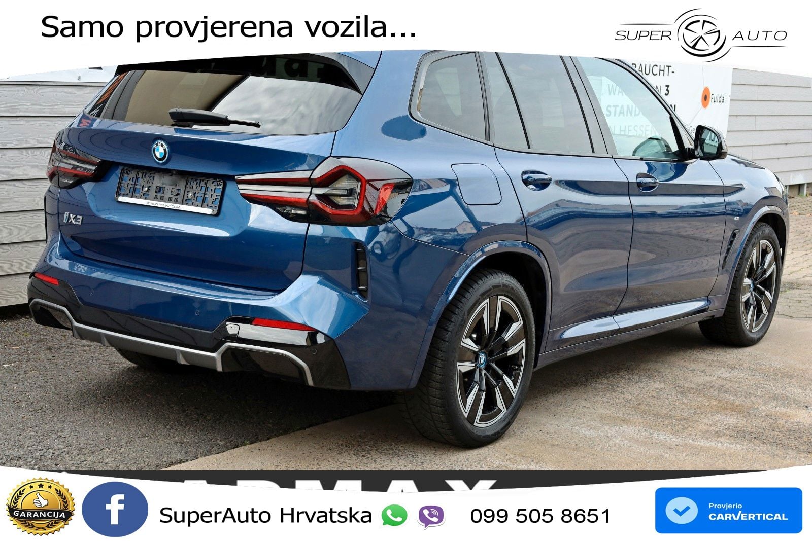 BMW iX3 80 kWh (286 KS) M Sport LED+GR SJED+ACC