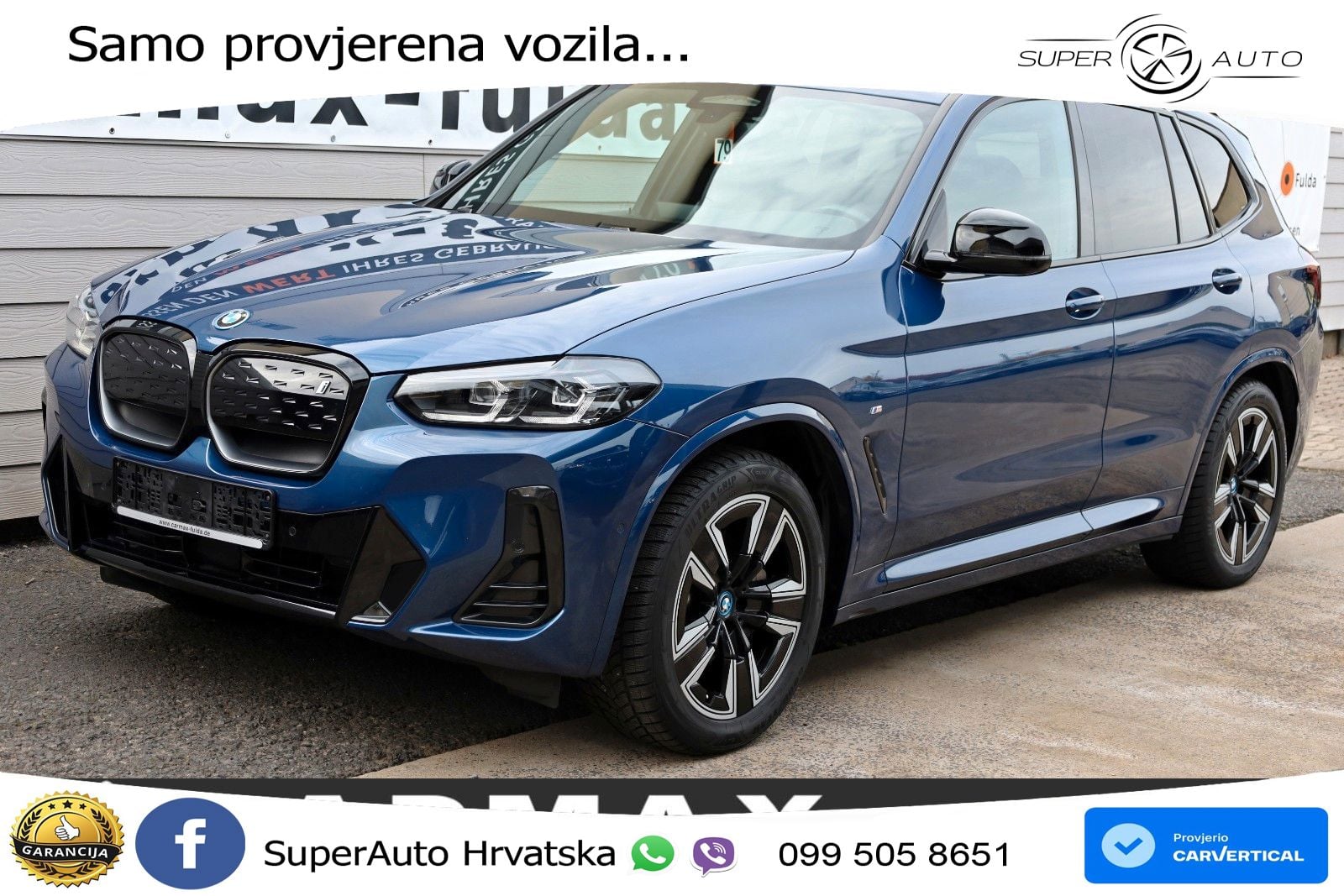 BMW iX3 80 kWh (286 KS) M Sport LED+GR SJED+ACC
