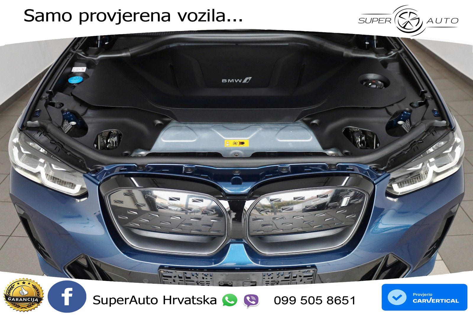 BMW iX3 80 kWh (286 KS) M Sport LED+GR SJED+ACC