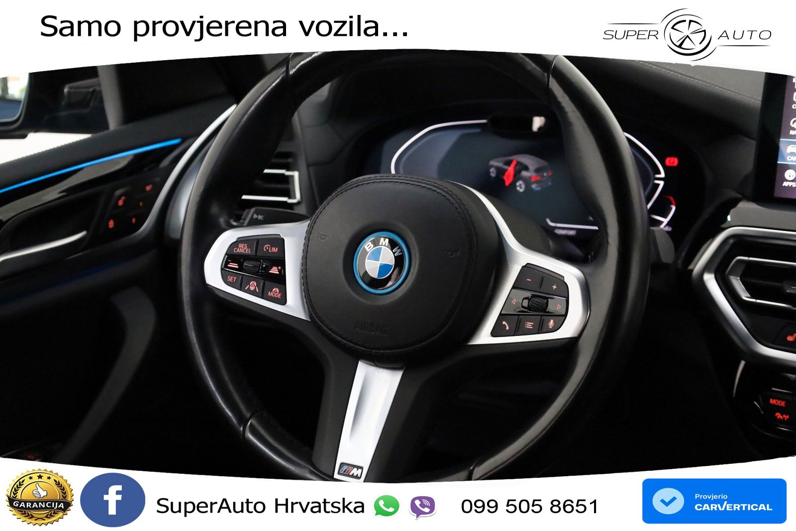 BMW iX3 80 kWh (286 KS) M Sport LED+GR SJED+ACC