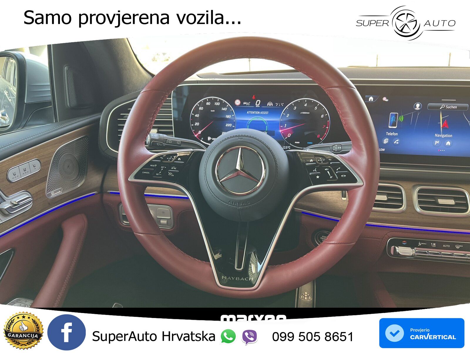 Mercedes Maybach GLS 600 V8 (557 KS) EQ Boost 4MATIC 9G-TRONIC ACC+HEAD+4xGR SJED+360+PANO