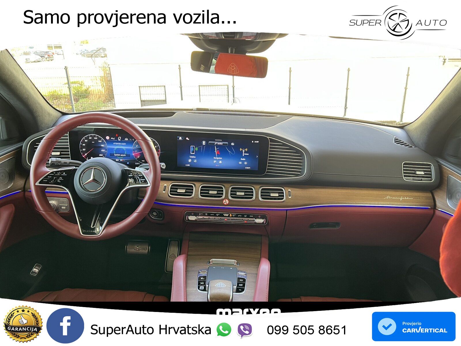 Mercedes Maybach GLS 600 V8 (557 KS) EQ Boost 4MATIC 9G-TRONIC ACC+HEAD+4xGR SJED+360+PANO